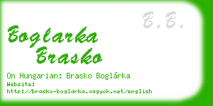 boglarka brasko business card